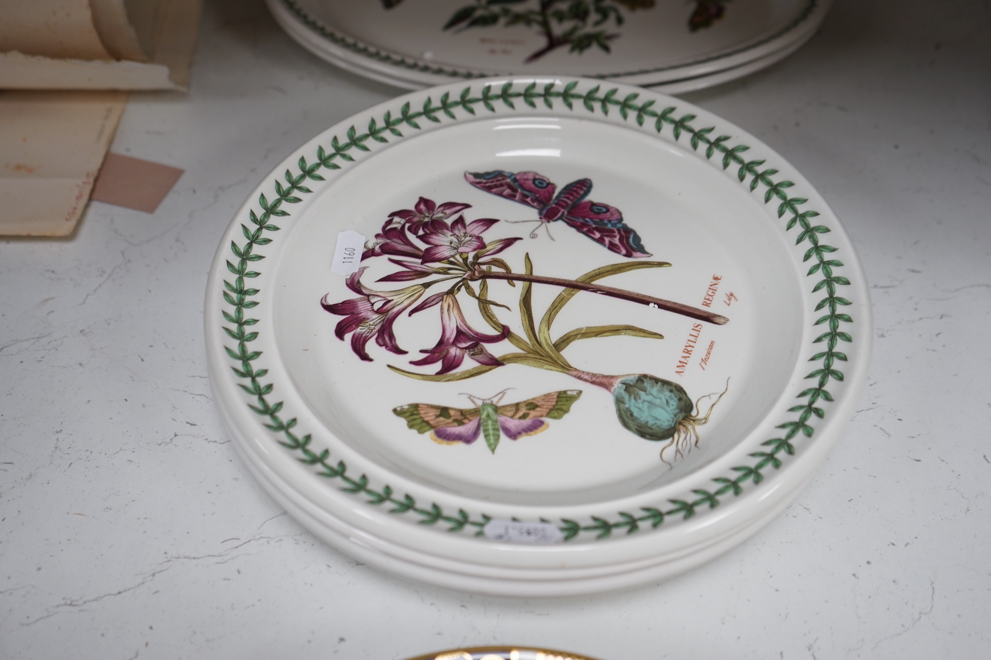 A Royal Crown Derby Imari plate, a group of Portmeirion dinner wares etc